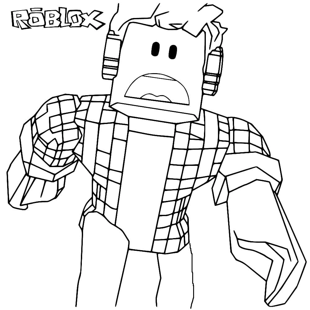 Kolorowanka uciekający roblox